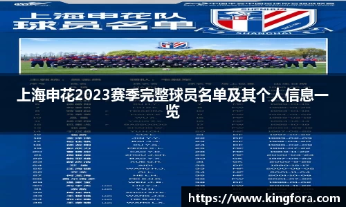 上海申花2023赛季完整球员名单及其个人信息一览